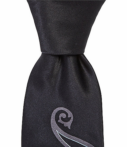 Robert Graham Placed Paisley Print Traditional Silk Tie