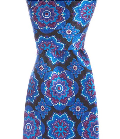 Robert Graham Star Medallion 3 1/4#double; Silk Tie