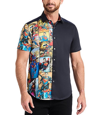 Robert Graham Superman X Robert Graham My Hero Short Sleeve Woven Shirt