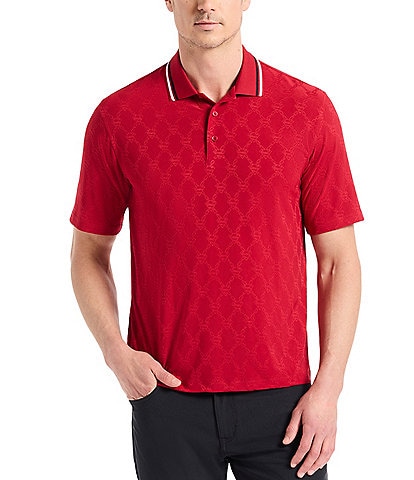 Robert Graham Superman X Robert Graham S-Shield Short Sleeve Polo Shirt