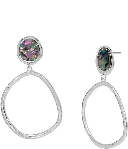 Robert Lee Morris Soho Abalone Drop Earrings