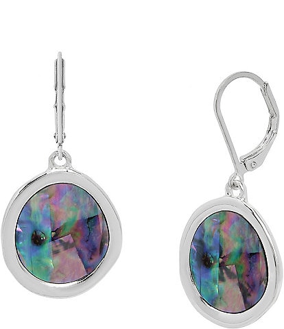 Robert Lee Morris Soho Abalone Small Drop Earrings