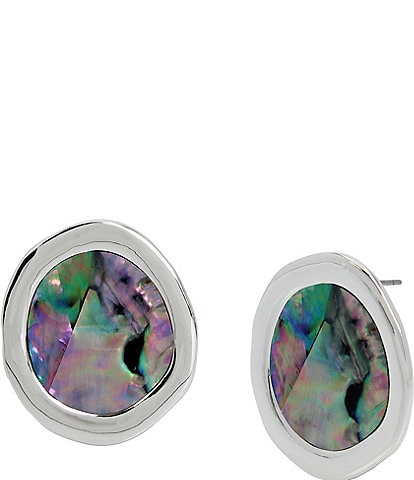 Robert Lee Morris Soho Abalone Stud Earrings