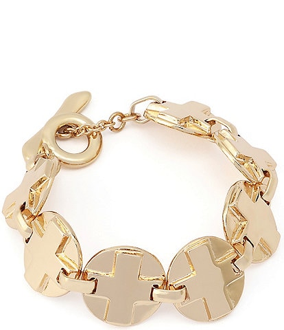 Robert Lee Morris Soho Archival Cross Link Line Bracelet