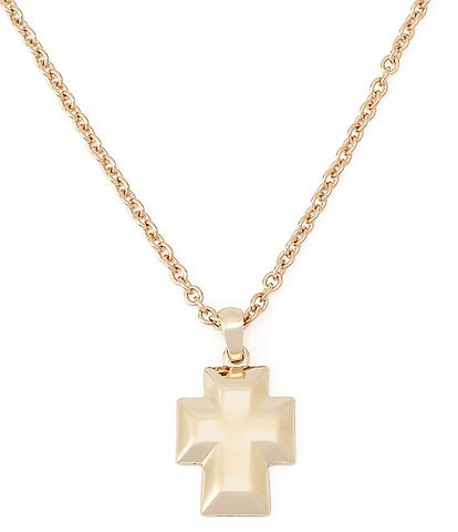 Robert Lee Morris Soho Archival Cross Short Pendant Necklace