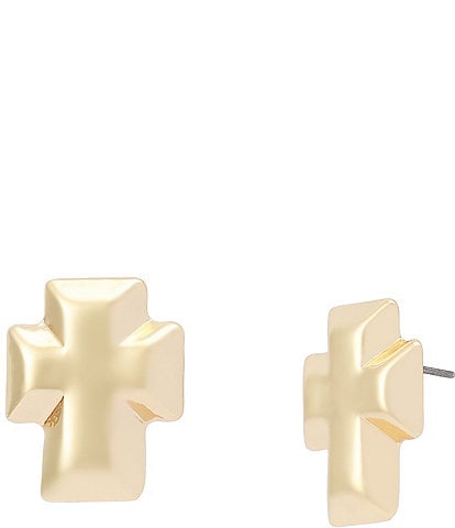 Robert Lee Morris Soho Archival Cross Stud Earrings