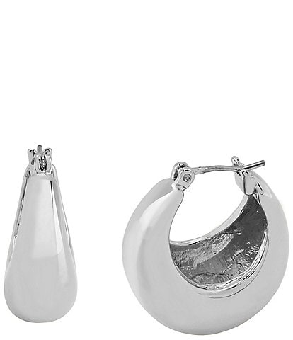 Robert Lee Morris Soho Chubby Huggie Hoop Earrings