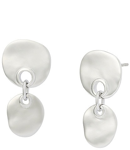 Robert Lee Morris Soho Disc Double Drop Earrings