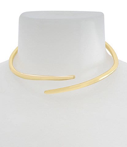 Robert Lee Morris Soho Fluid Bypass Round Collar Necklace