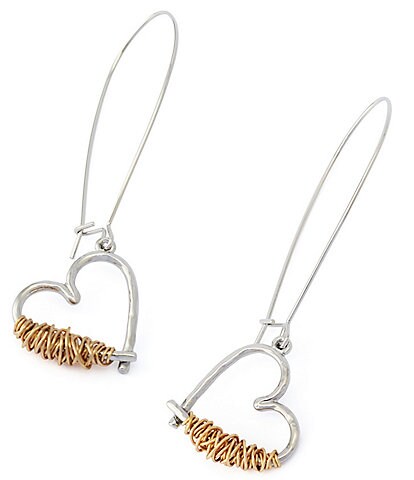 Robert Lee Morris Soho Heart Dangle Drop Earrings