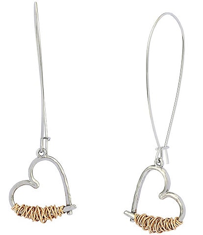 Robert Lee Morris Soho Heart Dangle Hoop Earrings