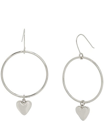 Robert Lee Morris Soho Heart Gypsy Hoop Earrings