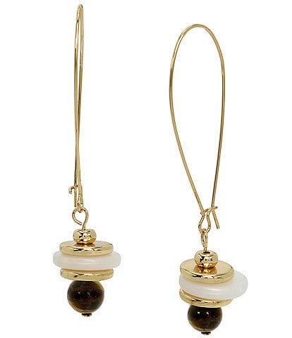 Robert Lee Morris Soho Mixed Beaded Dangle Drop Earrings