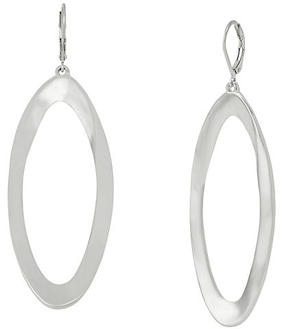 Robert Lee Morris Soho Oval Link Orbital Drop Earrings