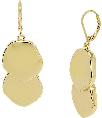 Robert Lee Morris Soho Sculpted Disc Drop Earrings