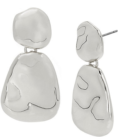 Robert Lee Morris Soho Sculpted Double Drop Earrings