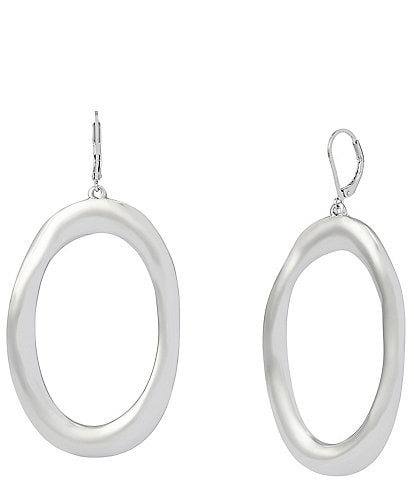 Robert Lee Morris Soho Sculpted Oval Drop Earrings