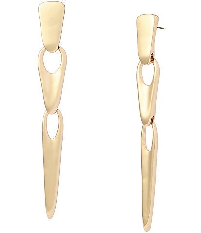 Robert Lee Morris Soho Sculptural Link Linear Earrings