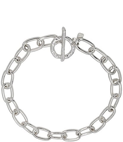 Robert Lee Morris Soho Textured Chain Collar Necklace