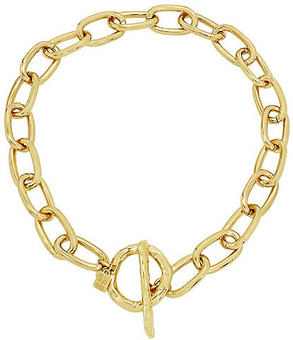 Robert Lee Morris Soho Textured Chain Collar Necklace