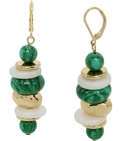 Robert Lee Morris Soho Mixed Beaded Dangle Drop Earrings