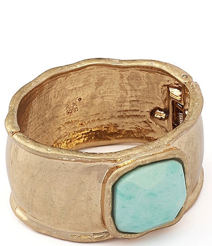 Robert Lee Morris Soho Turquoise Stone Bangle Bracelet
