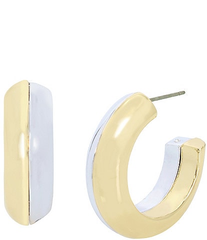 Robert Lee Morris Soho Two-Tone Mini Hoop Earrings