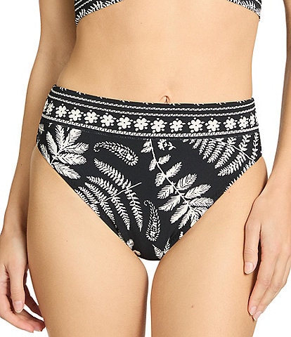 ROBIN PICCONE Hailey Moderate Coverage High Waist Swim Bottom