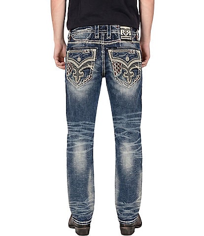 Rock Revival 32#double; Bootcut Signature Embroidery And Bold Patterned Jeans
