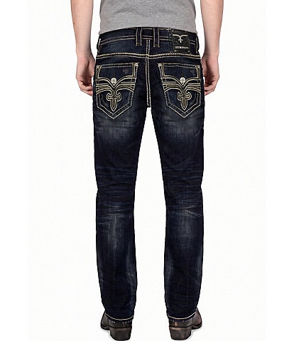 Rock Revival 32 Bootcut Embroidered Jeans