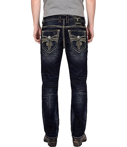 Rock Revival 32 Bootcut Embroidered Jeans