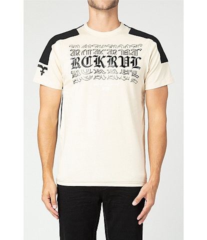 Rock Revival Color Block Quilted Sleeve T-Shirt