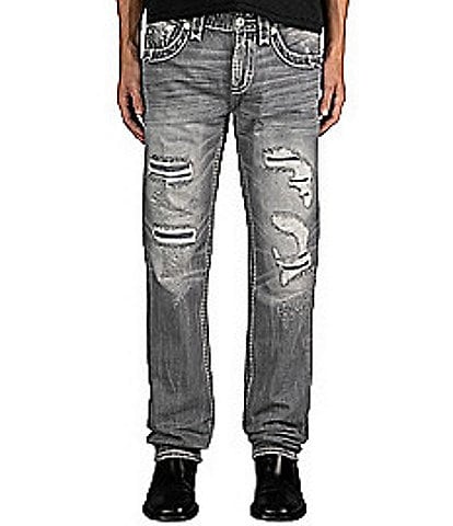 Rock Revival Danielle Straight Leg Distressed Jeans
