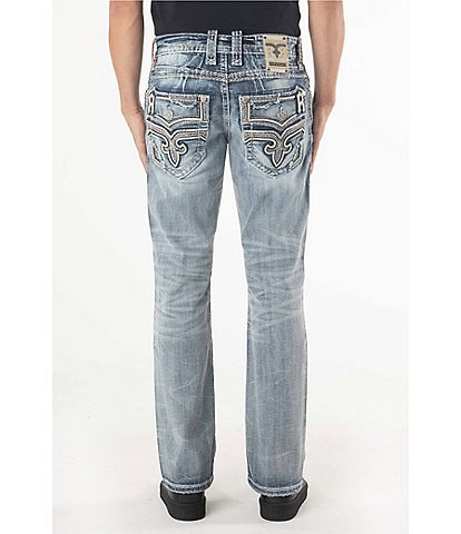 Rock Revival Jael Fleur-De-Lis-Pocket Bootcut Jeans