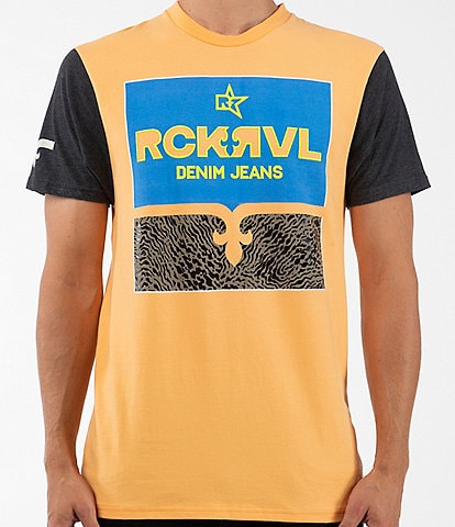 Rock Revival Orange Black Roy T-Shirt