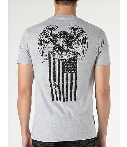 Rock Revival Short Sleeve Eagle & American Flag Graphic T-Shirt