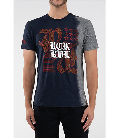Rock Revival Side Dip-Dyed Short-Sleeve T-Shirt