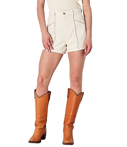 Rolla's Mirage High-Rise Cream Sparkle Shorts