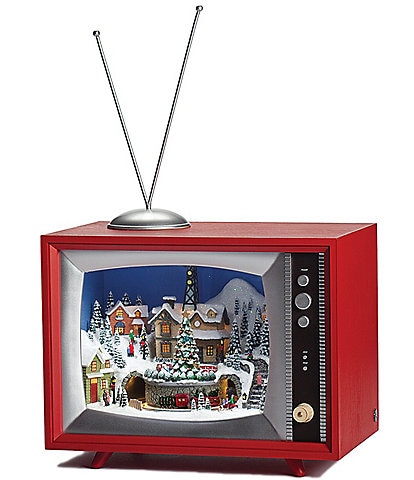 Roman Amusements Musical TV Rotating Train Scene Decor