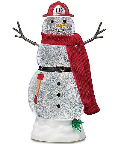 Roman Confetti Lites Lighted Swirl Fireman Snowman
