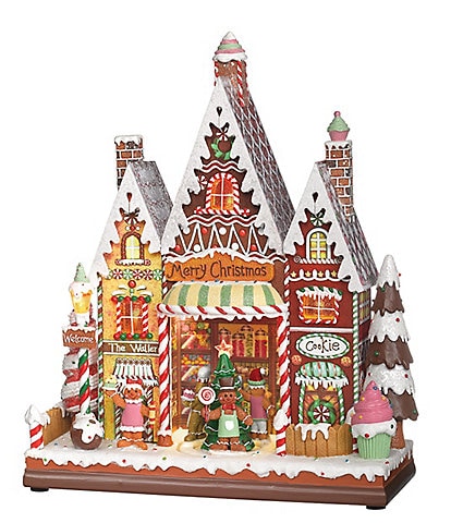 Roman Inc. LED Candy Village Scene Decor