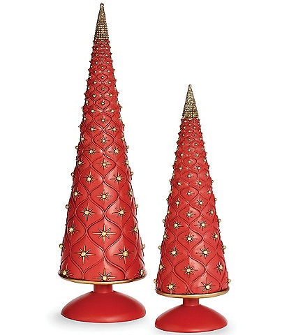 Roman Joseph's Studio Decorative Tree 2-Piece Figurine Set
