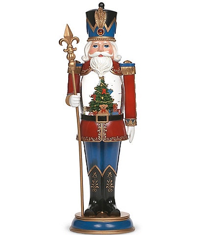 Roman Lighted Swirl 1.5-ft Nutcracker Globe Figurine