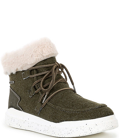 Romika Helsinki 01 Faux Fur Lace Up Booties