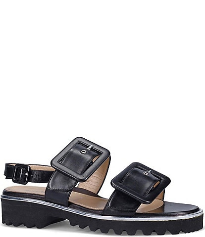 Ron White Callie Leather Buckle Sandals