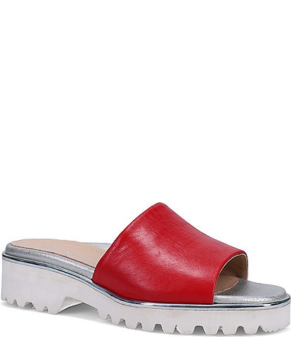 Ron White Carley Leather Footbed Slides