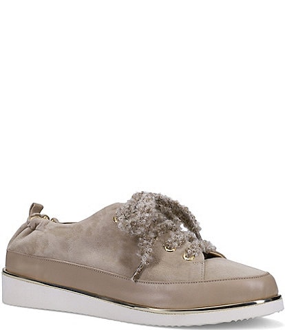 Ron White Nalla Cashmere Suede Lace-Up Sneakers