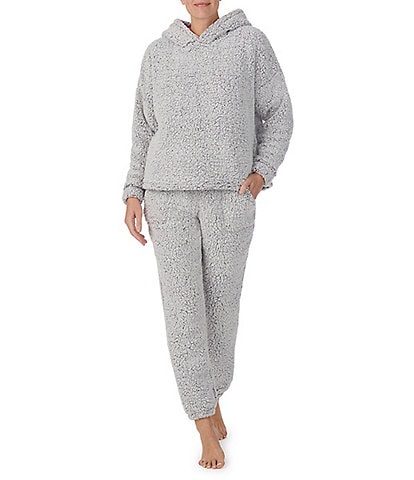 Room Service Plush Long Sleeve Hoodie & Joggers Pajama Set