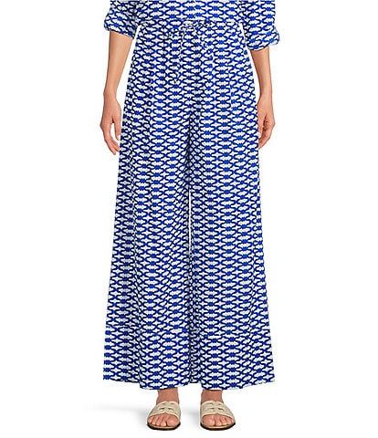 Ro's Garden Nico Tie Waist Wide Leg Coordinating Pants