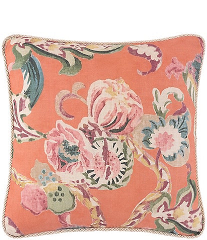 Rose Tree Cara Floral Printed Decorative Square Pillow